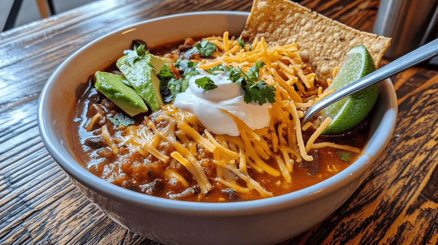 Thick and Hearty Taco Soup Recipe – Final Dish